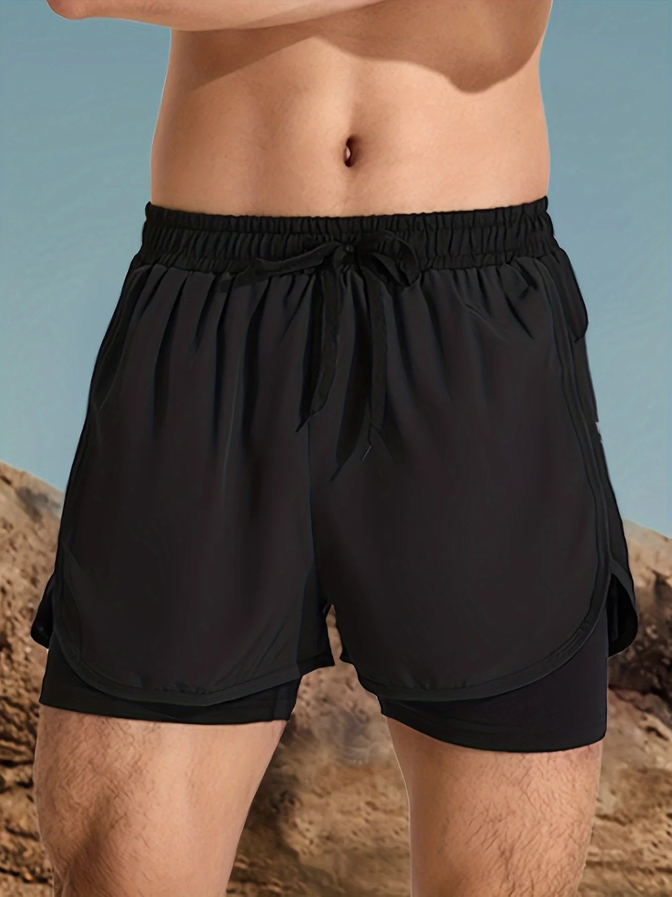 Bermuda Dupla Respirável Dry Fit Masculina