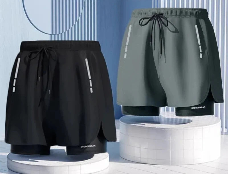 Bermuda Dupla Respirável Dry Fit Masculina