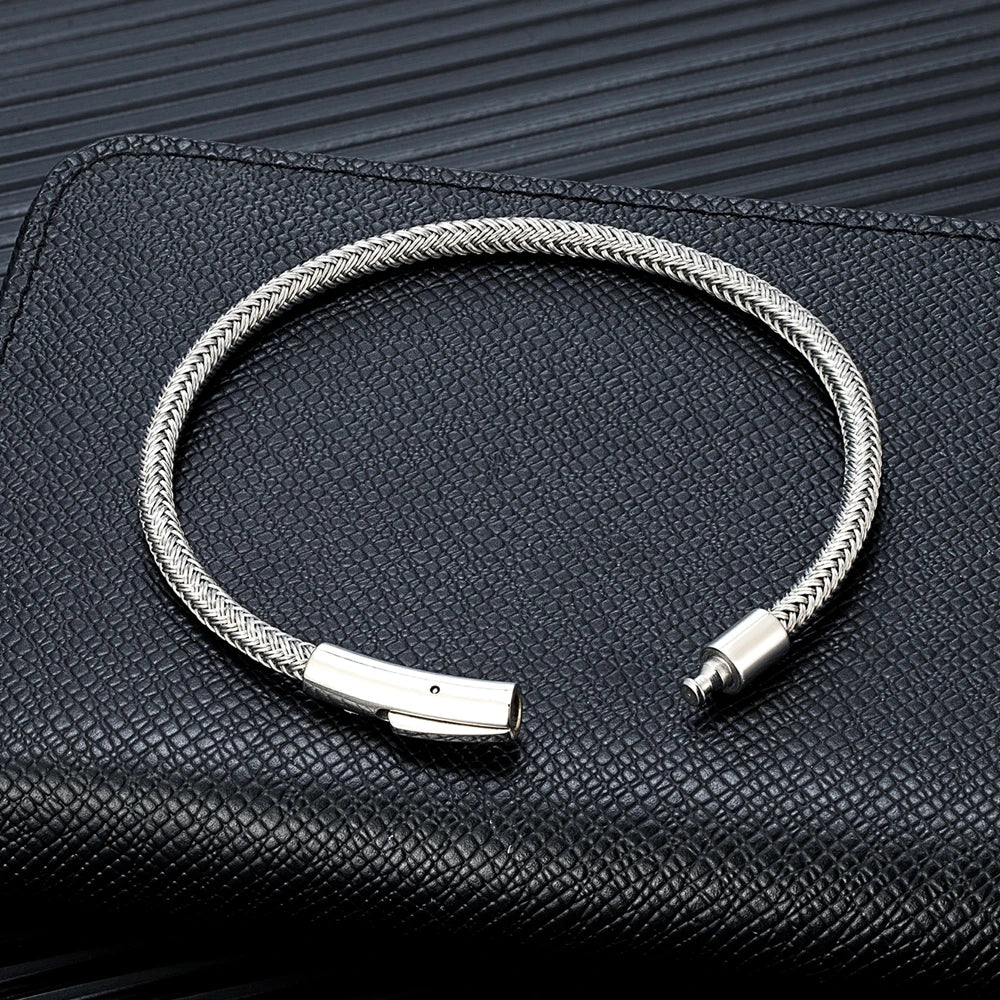Pulseira Masculina - Aço-Inoxidável