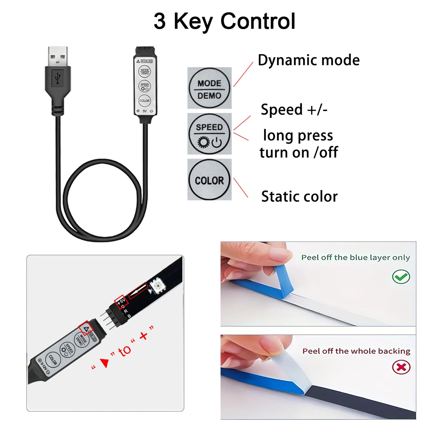 RGB LED Strip Light – Alta Durabilidade