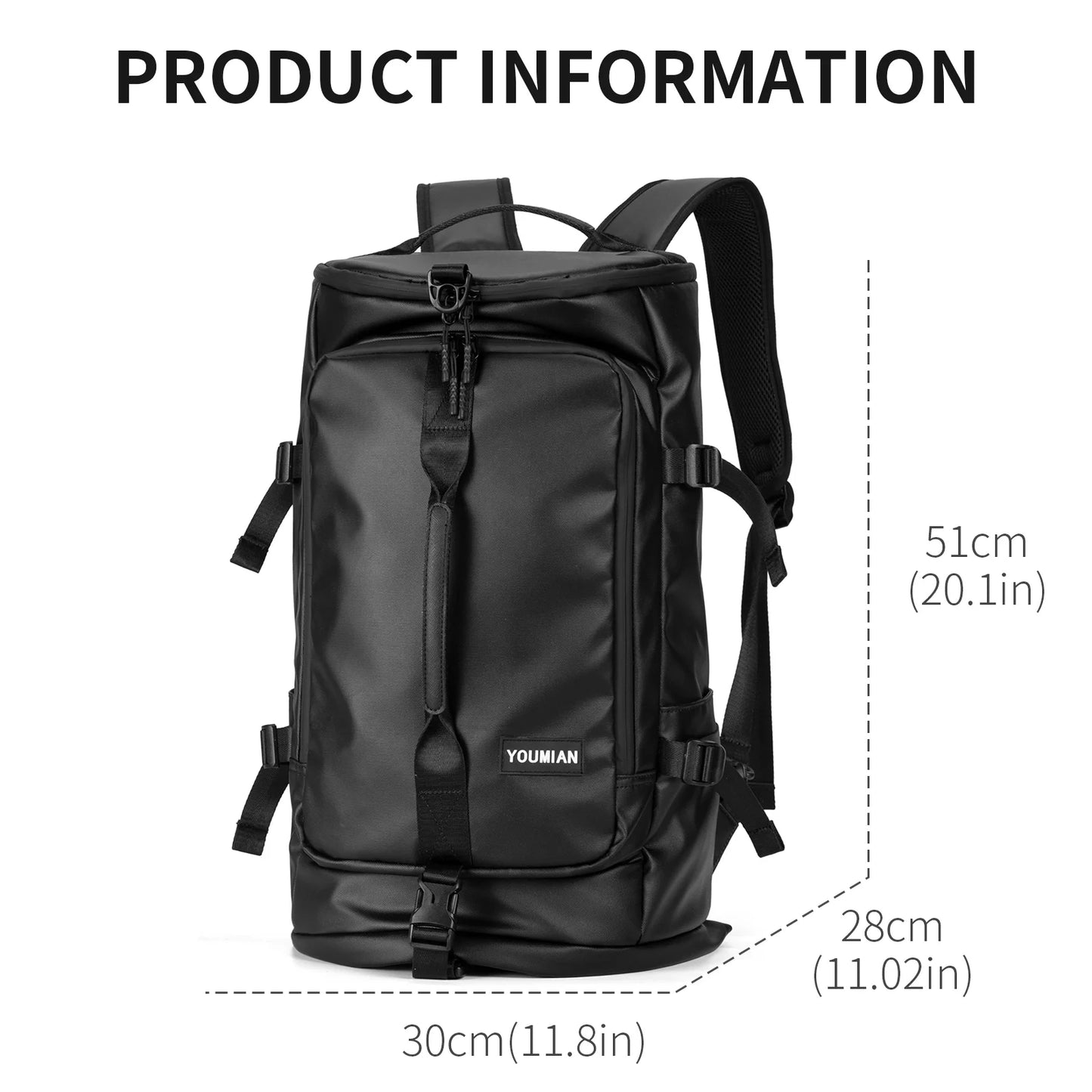 Mochila Multifunctional Á Prova d'Água