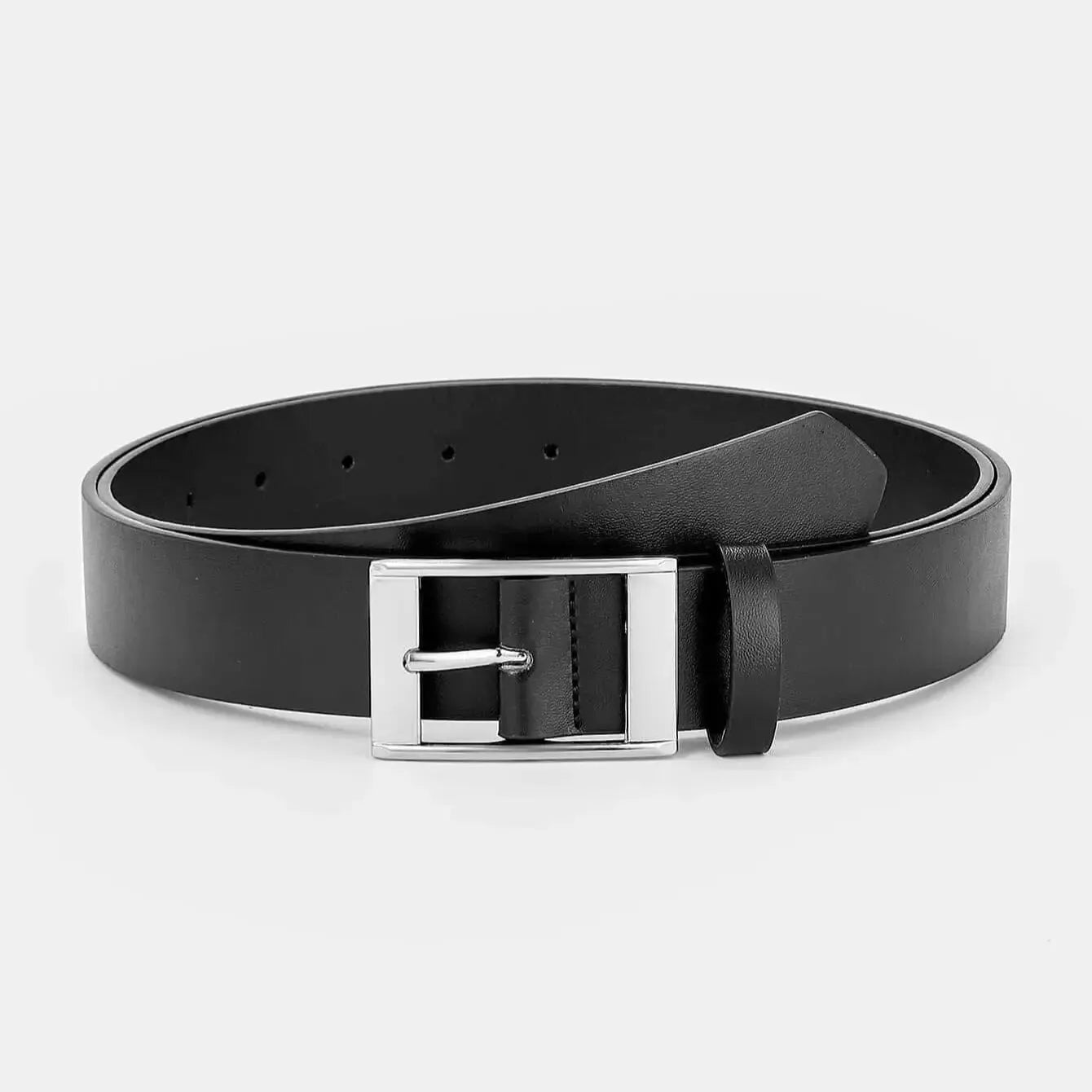 Cinto de Couro Sintético Premium - Elegância e Versatilidade