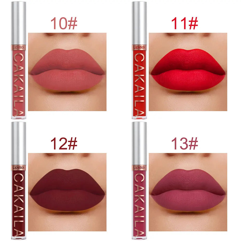 Kit 10 Peças Batom Matte Líquido de Longa Duração