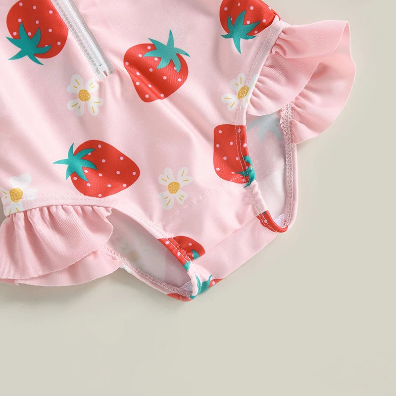 Conjunto Maiô Infantil de Manga Longa + Chapéu