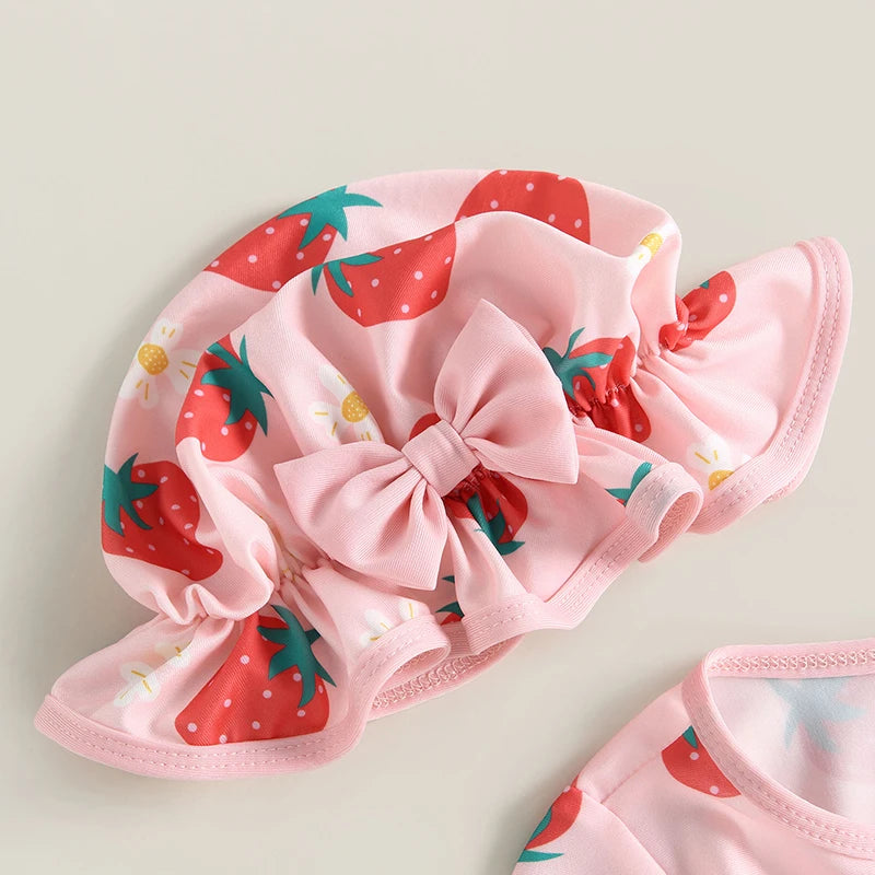 Conjunto Maiô Infantil de Manga Longa + Chapéu