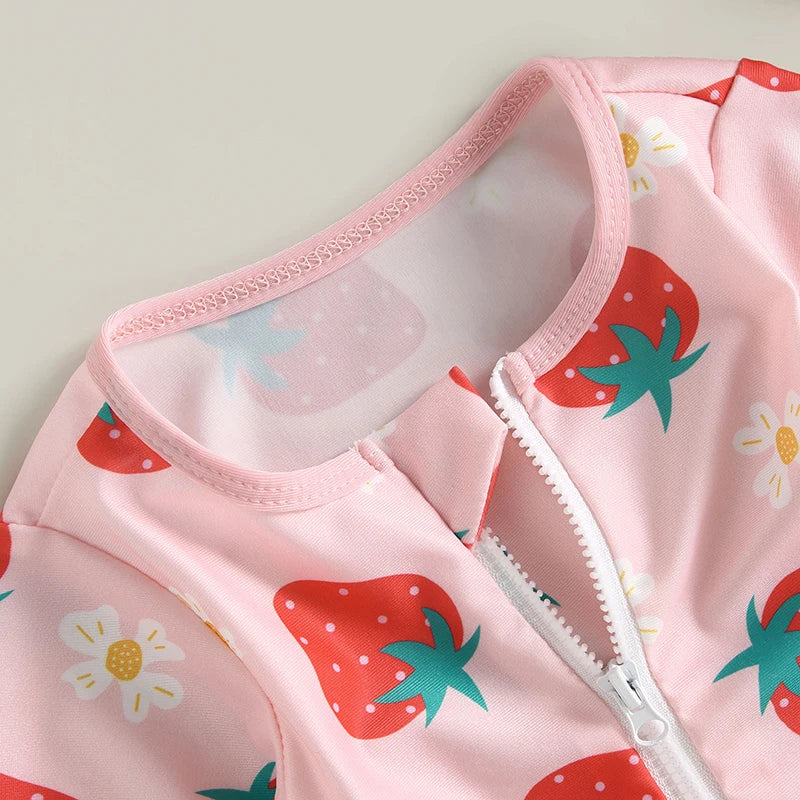 Conjunto Maiô Infantil de Manga Longa + Chapéu