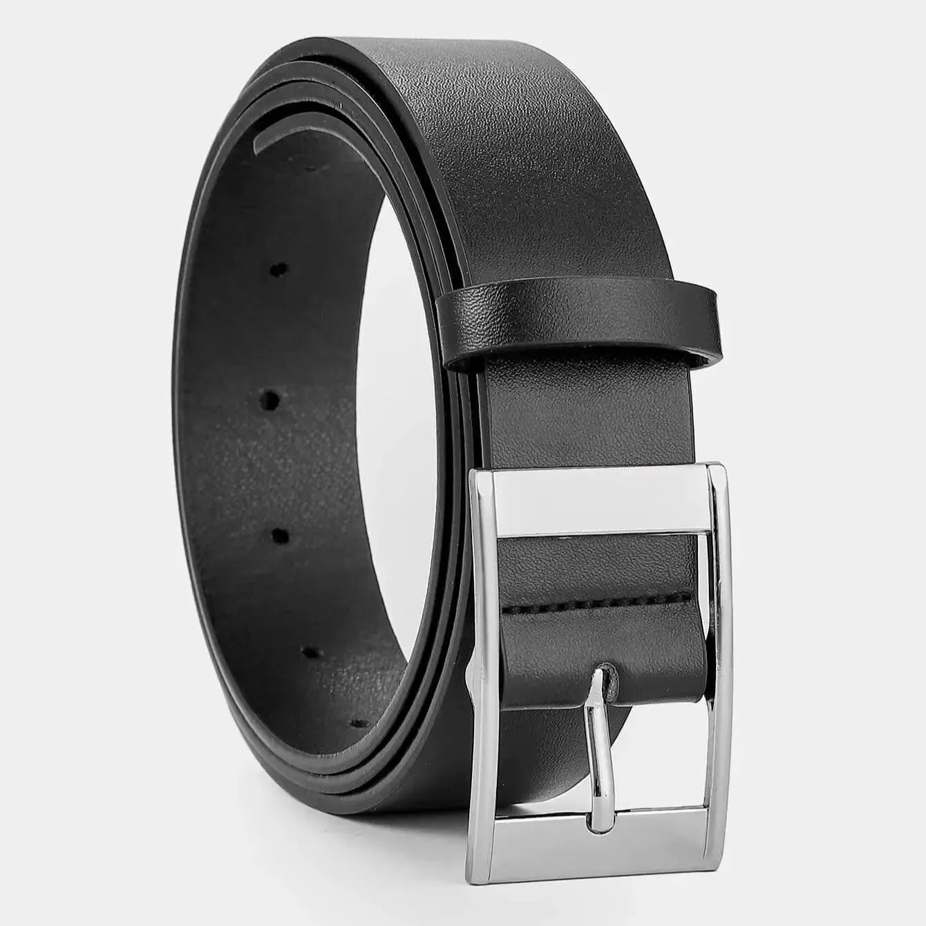 Cinto de Couro Sintético Premium - Elegância e Versatilidade